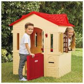 Casinha Infantil Interativa para Crianças de 2 a 6 Anos, LITTLE TIKES 653568M, Bege