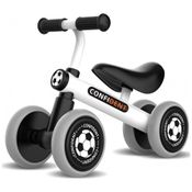 Bicicleta sem Pedal Infantil com 4 Rodas para Crianças de 1 a 4 Anos, Branca e, XIAPIA, Branco