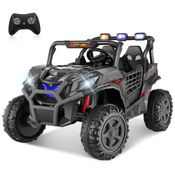 Carro Elétrico Infantil, Jeep UTV - 001 com Controle Remoto, 2 Lugares Assento Espaçoso de 50 cm, 4 Amortecedores, Música e Luzes LED, 24V, Hikole,