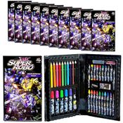 10 Maletas Colorir Estojo Transformers Meninos 48pçs Atacado Revenda Lembrança Festa