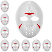 10 Máscaras Jason Hockey Bruxas Halloween Carnaval Atacado Revenda Lembrança Festa