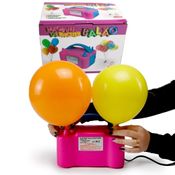 MÁQUINA DE ENCHER BALÃO BOMBA ELÉTRICA 2 BICOS MEGA COMPRAS
