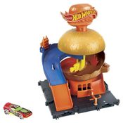 Pista Hot Wheels City Downtown Drive-Thru do Centro da Cidade - Mattel HDR26