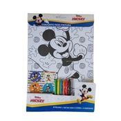 CONJUNTO DE PINTURA GIZ DE CERA ADESIVOS MICKEY MOUSE DISNEY 215.47.950