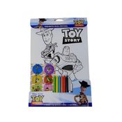 CONJUNTO DE PINTURA GIZ DE CERA ADESIVOS BUZZ LIGHTYER E WOODY TOY STORY 215.47.991