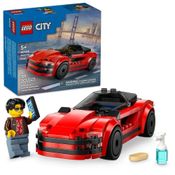 City Lego Carro Esportivo Vermelho 109 Peças - 60448