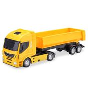 Brinquedo Caminhão Basculante Hi Way Iveco Amarelo
