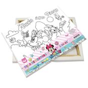 KIT TELA PINTURA COM PINCEL GUACHE MINNIE 4748DAC