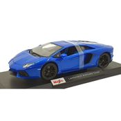 Miniatura Carro Lamborghini Aventador Azul 1/18 Maisto 11033