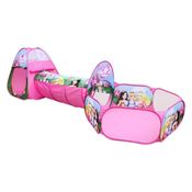 Barraca Infantil 3 em 1 Princesas Rosa  - Dm Toys 5880