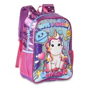 MOCHILA DE COSTAS INFANTIL UNICÓRNIO HOLOGRÁFICA UN3520J
