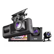 Câmera Monitor Veicular Dupla Frontal e Interna Para Uber Full Hd 1080p