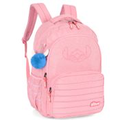 Mochila de Costas STITCH DISNEY Salmão - Luxcel MJ49231SC
