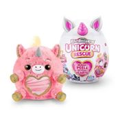 Pelucia Rainbocorns Unicórnio Resgate Rosa F01292