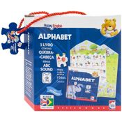 Livro - Happy English - Alphabet - Livro com 2 Quebra-Cabeças