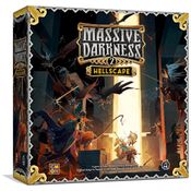 Jogo de Estratégia Massive Darkness 2 Hellscape 1 a 6 Jogadores, Para Maiores de 14 Anos, CMON 91730, Preto