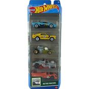 Carrinhos Hot Wheels Retro Racers HTV50 c/ 5 Carros - Mattel