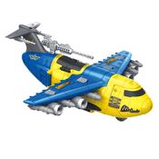 Avião Resgate c/ Carrinhos - DM Toys