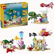 LEGO Creator 3 em 1 Animais Marinhos 421 Peças 8+ 31158
