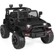 Best Choice Carrinho, Carro Elétrico, 1 lugar, 12V, c, controle remoto, USB MP3, 4 km, h, 3 a 6 anos, preto