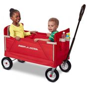 Carrinho de Passeio 3 em 1 Multifuncional, Peso Máximo 68 kg, RADIO FLYER 3955Z, Vermelho