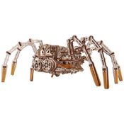Quebra Cabeças 3D Aranha Mecânica para Crianças e Adultos, 245 Peças, WOOD TRICK 501920, Marrom