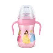 Copo de Treinamento Infantil c/ Alça Disney 240ml Rosa Lillo