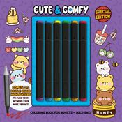 Cute & Comfy Coloring Book for Adults - Bold Easy - Special Edition - Livro de Colorir Adulto