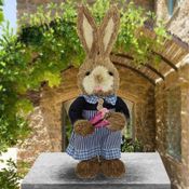 Coelha De Páscoa Decoração Enfeite Coelhinha 44cm