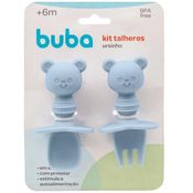 Conjunto De Talheres - Buba - Ursinho - Azul