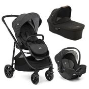 Carrinho de Bebê Versatrax E Travel System TRIO Preto Pavement - Joie