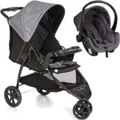 CARRINHO CROSS TRAIL CINZA PRETO + BEBE CONFORTO - GALZERANO