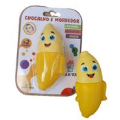 Chocalho Mordedor Macio C/barulho Suave Banana