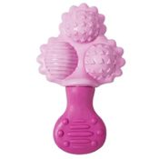 Mordedor Chocalho Macio Bebê Infantil Anti Stress Rosa