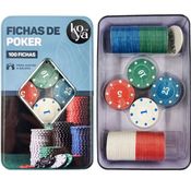 Kit 100 Fichas de Poker Numeradas Profissional Jogo Poquer