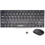 Kit Mini Teclado + Mouse Sem Fio 2.4g Ultra Slim HK-3910 Preto