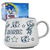 Caneca 500mL Sonic The Hedgehog Original Sega - Zona Criativa - Em Cerâmica Xícara Café Chá