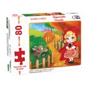 Quebra Cabeça Puzzle Chapeuzinho Vermelho 80 Peças Classico