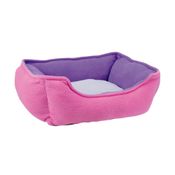 Cama Retangular G Rosa e Roxa