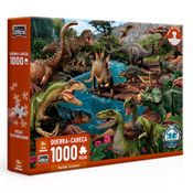 QUEBRA CABEÇA PERÍODO JURÁSSICO MUNDO DOS DINOSSAUROS 1000PÇ