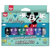 TINTA GUACHE 6 CORES METÁLICA MICKEY 4764DAC