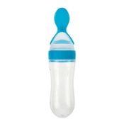 COLHER SILICONE DOSADORA 90 ML AZUL