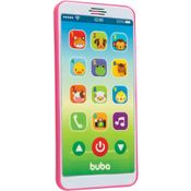 Celular Infantil Buba Baby Phone Com Sons E Musicas Rosa