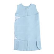 Saco de Dormir Swaddle em Algodão Egípcio Azul Primavera Verão - Casulo