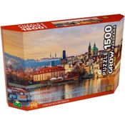 PUZZLE 1500 PANORAMA POR DO SOL EM PRAGA - GROW - 4551