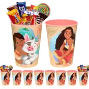 20 Copos da Moana Disney Infantil 320ml para Lembrança e Decoração de Festa