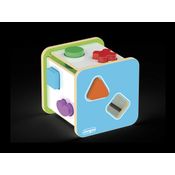 CUBO DIDÁTICO FORMAS GEOMÉTRICAS MADEIRA 1 ANO+