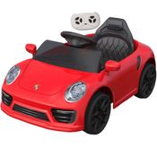 Carro Eletrico Infantil Porsche WMT 666 Controle 6V Vermelha