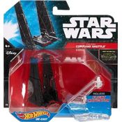 *Embalagem danificada* Hot Wheels Star Wars - Kylo Ren's Command Shuttle