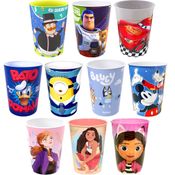 10 Copos para Base de Ovo de Páscoa Caseiro Infantil Personagens Princesas e Super Heróis